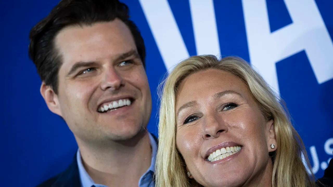 Matt Gaetz and Marjorie Taylor Greene