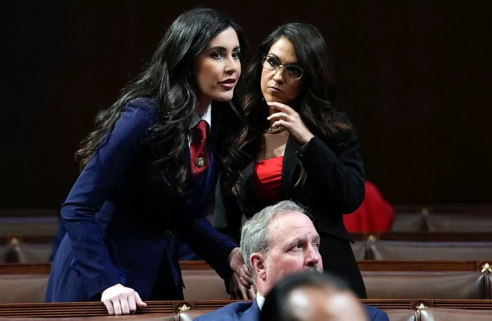 Congresswomen Lauren Boebert and Anna Paulina Luna.