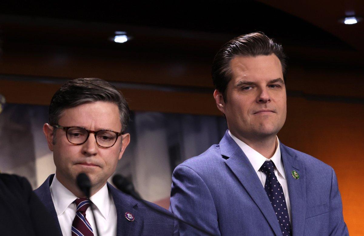 Mike Johnson and Matt Gaetz.