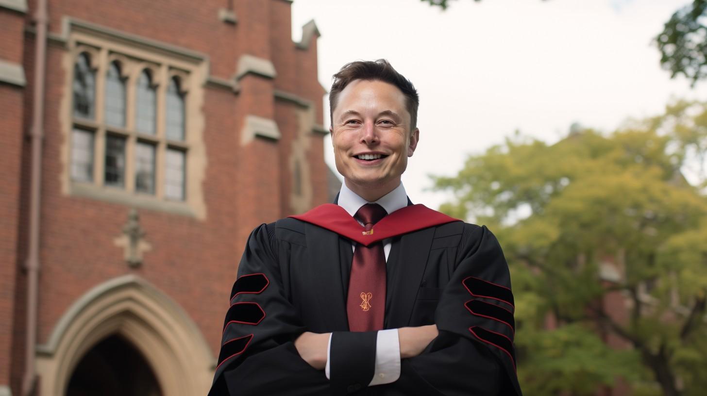 Elon Musk at university