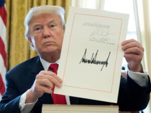 Pres. Trump Signs Mass Shooting Bill, Touts “Ratings Bonanza”