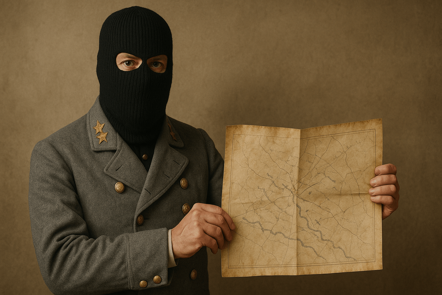 ICE agent dressed as a Confederate soldier.