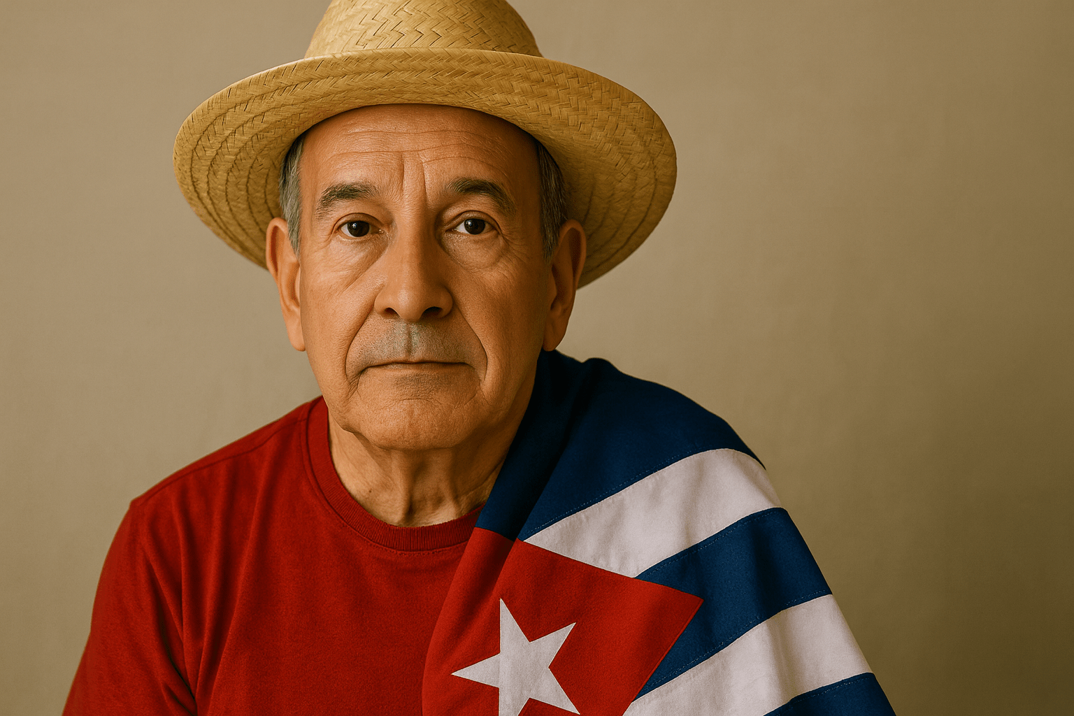 cuban old man in hat